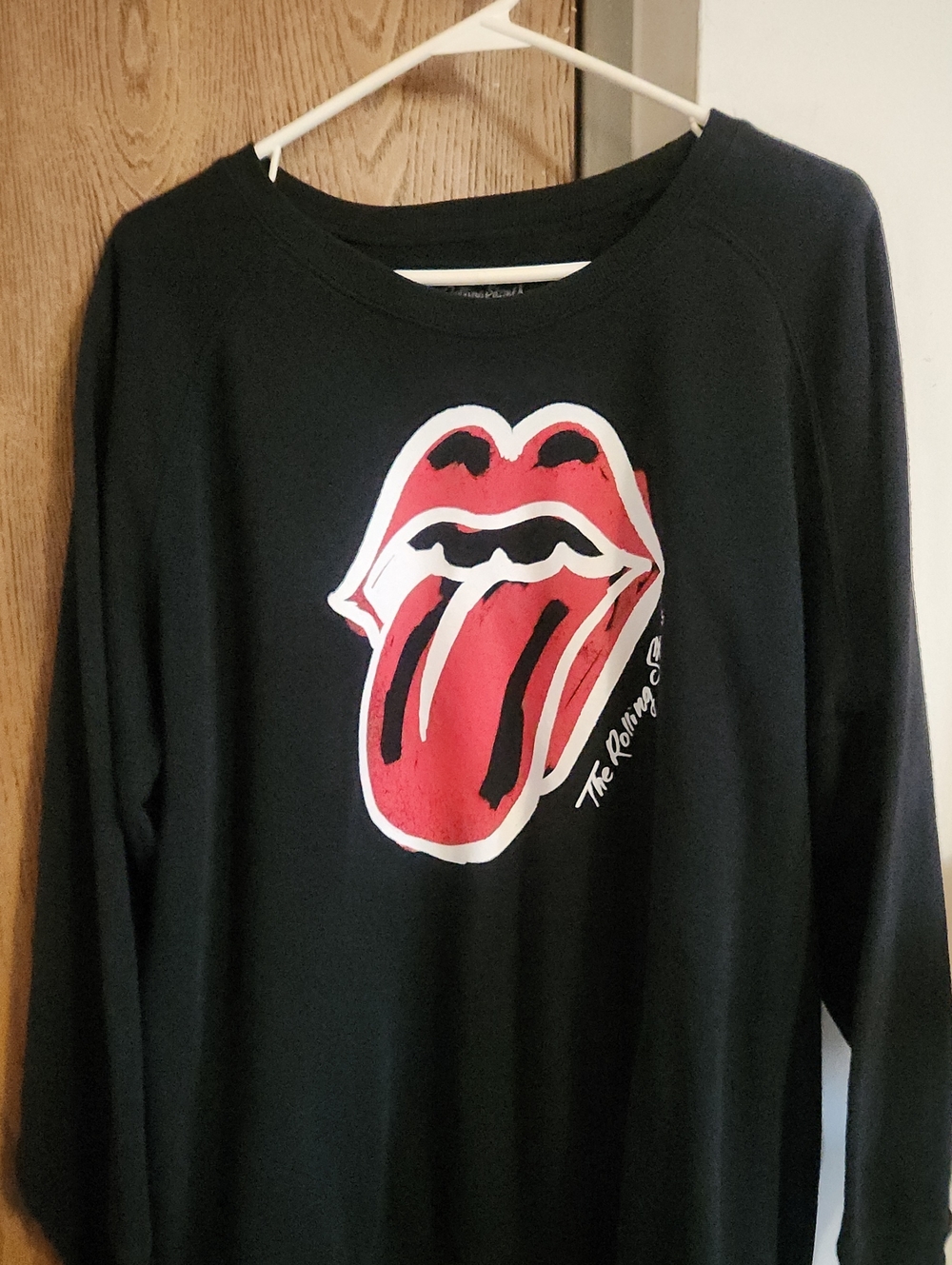 Torrid Black Sweatshirt with Red & White Tongue Graphic [0142]
